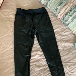 Spanx high waisted aaset leather leggings